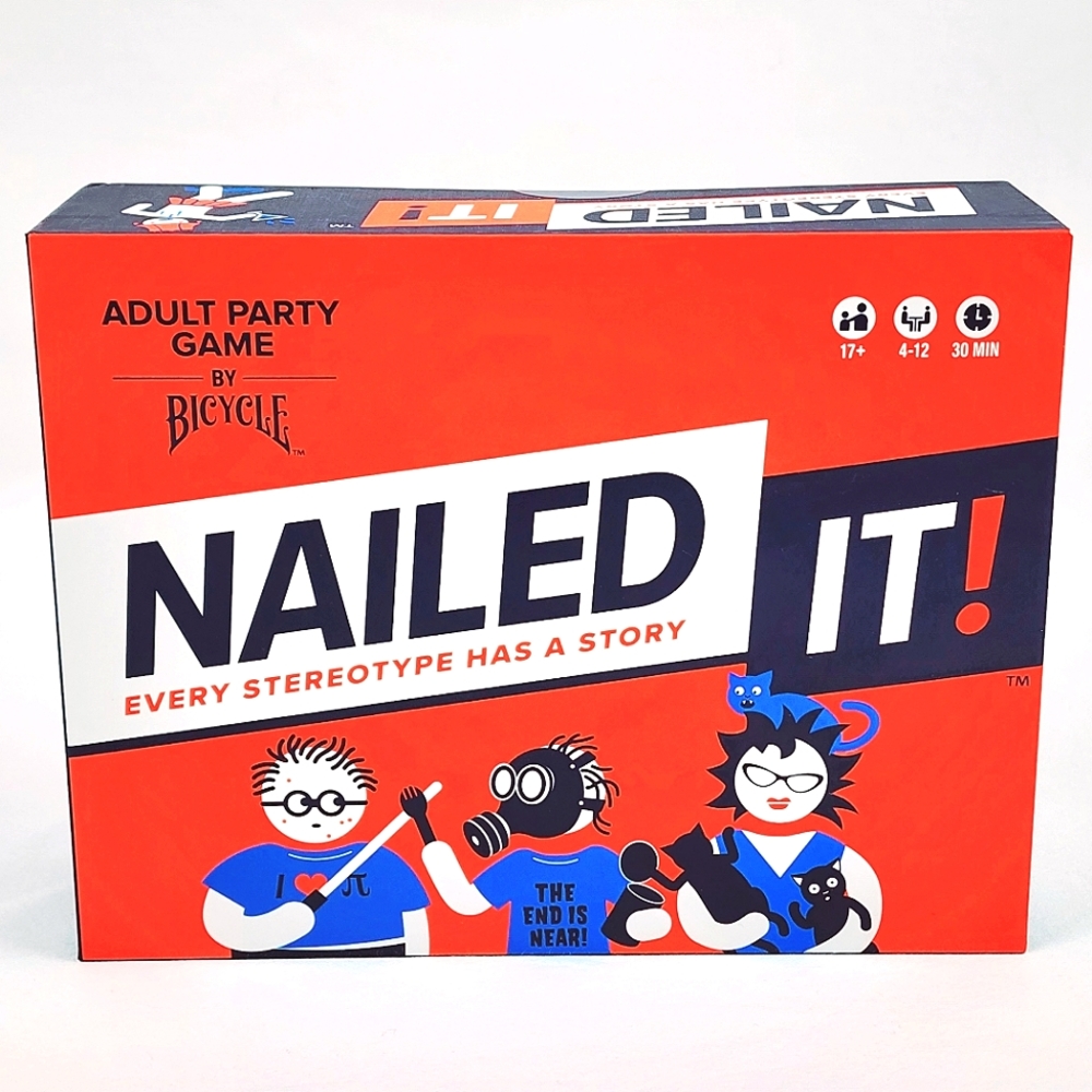 Nailed It! Adult Party Game by Bicycle 4-12 Players Ages 17+